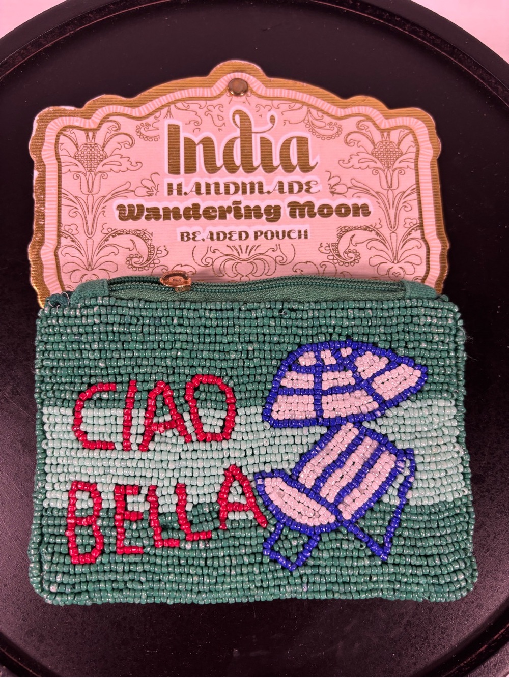 NWT Wandering Moon Ciao Bella Beaded Pouch Beach Chair Umbrella
